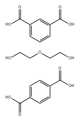 1,3-Benzenedicarboxylic acid, polymer with 1,4-benzenedicarboxylic acid and 2,2'-oxybis[ethanol] Struktur