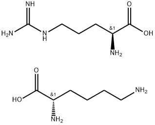 L-Arginine, polymer with L-lysine Struktur