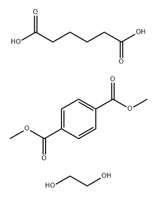 1,4-Benzenedicarboxylic acid, dimethyl ester, polymer with 1,2-ethanediol and hexanedioic acid Struktur