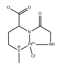 chloroglycyl-methionatoplatinum II Struktur