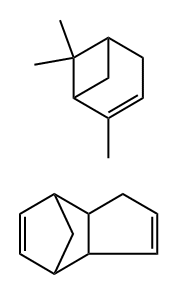 alpha-Pinene, dicyclopentadiene polymer Struktur