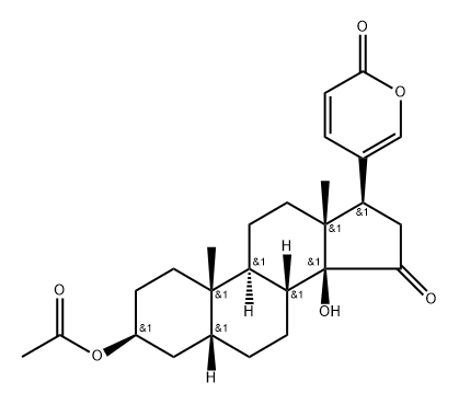 3β-(Acetyloxy)-14-hydroxy-15-oxo-5β-bufa-20,22-dienolide Struktur