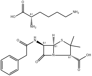 benzylpenicilloyl-polylysine Struktur