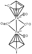 METHYLCYCLOPENTADIENYLIRON DICARBONYL DIMER Struktur