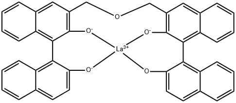 DI-[3-((R)-2,2'-DIHYDROXY- 1,1'-BINAPHTHYLMETHYL)]ETHER, LANTHANUM (III) SALT, TETRAHYDROFURAN ADDUCT SCT-(R)-BINOL Struktur