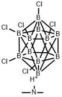 Trimethylammonium hexachlorocarbadodecaborate Struktur