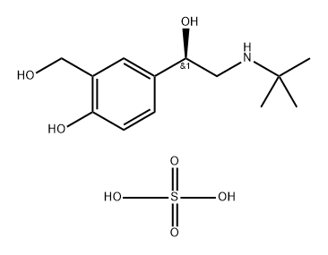 (-)-Albuterol sulfate (1:1) Struktur