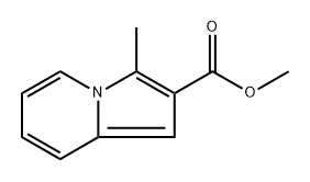 methyl 3-methylindolizine-2-carboxylate Struktur