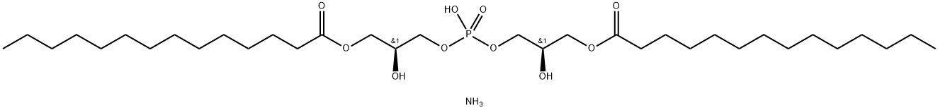 bis(MonoMyristoylglycero)phosphate (S,R IsoMer) (aMMoniuM salt) Struktur