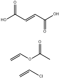 2-Butenedioic acid (2E)-, polymer with chloroethene and ethenyl acetate Struktur