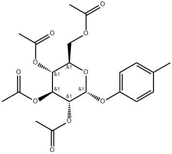 4-Methylphenyl tetra-O-acetyl-alpha-Dglucopyranoside Struktur