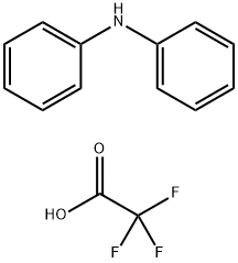 Benzenamine, N-phenyl-, 2,2,2-trifluoroacetate (1:1) Struktur