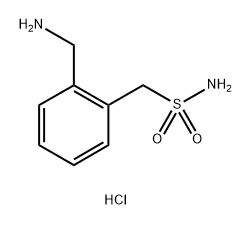 2-(aminomethyl)phenyl]methanesulfonamide hydrochloride Struktur