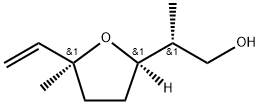 (βR,2R,5S)-β,5-Dimethyl-5β-vinyltetrahydrofuran-2β-ethanol Struktur