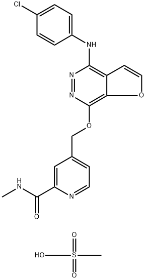 Telatinib mesylate Struktur