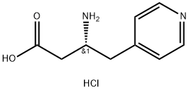 4-Pyridinebutanoic acid, β-amino-, hydrochloride (1:1), (βR)- Struktur