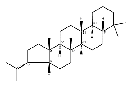 (17α,21β)-Hopane Struktur