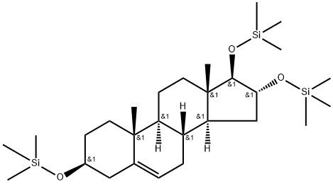 3β,16α,17β-Tris(trimethylsilyloxy)androst-5-ene Struktur