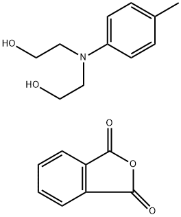 Phthalic acid, polymer with 1,1'-([4-methylphenyl]imino)bis(ethanol) Struktur