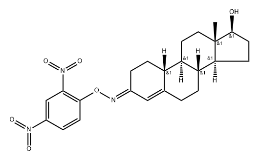 17β-Hydroxyestr-4-en-3-one O-(2,4-dinitrophenyl)oxime Struktur