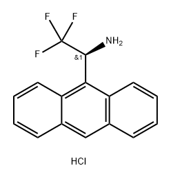 (S)-1-(Anthracen-9-yl)-2,2,2-trifluoroethan-1-amine hydrochloride Struktur