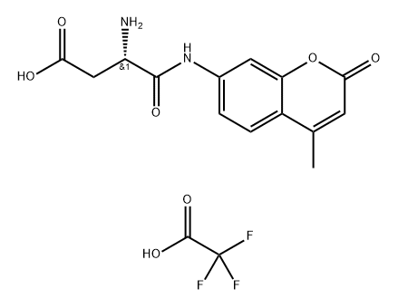 L-ASPARTIC ACID ALPHA-(7-AMIDO-4-METHYLCOUMARIN), TRIFLUOROACETIC ACID SALT Struktur