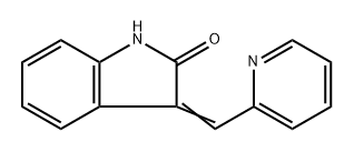 3-[(2-Pyridinyl)methylene]indolin-2-one Struktur