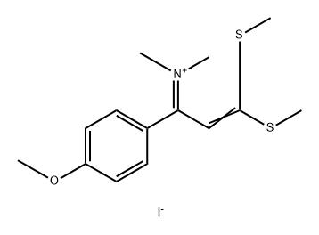 Benzenemethanaminium, α-[2,2-bis(methylthio)ethenyl]-4-methoxy-N,N-dimethyl-, iodide (1:1)