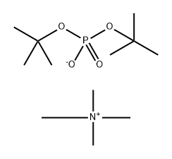 Methanaminium, N,N,N-trimethyl-, bis(1,1-dimethylethyl) phosphate (1:1) Struktur