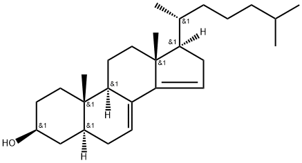 5α-Cholesta-7,14-dien-3β-ol Struktur