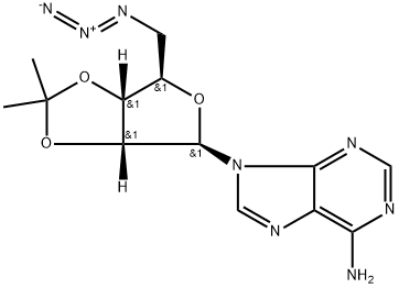 2'-O,3'-O-Isopropylidene-5'-deoxy-5'-azidoadenosine Struktur