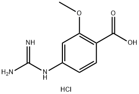 4-GUANIDINO-2-METHOXYBENZOIC ACID HCL SALT Struktur