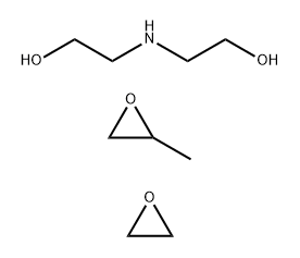 Ethylene oxide, polymer with 2,2'-iminodiethanol and propylene oxide Struktur