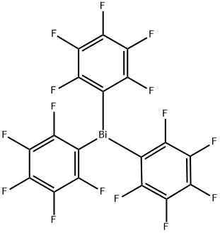 Tris(pentafluorphenyl)bismutan Struktur