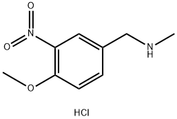 (4-methoxy-3-nitrophenyl)methyl](methyl)amine hydrochloride Struktur