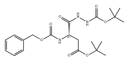 3-(tert-Butoxycarbonyl)-N-[(benzyloxy)carbonyl]-L-alanine [2-[(1,1-dimethylethoxy)carbonyl] hydrazide] Struktur