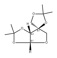 1,2:3,5-Di-O-isopropylidene-b-L-apiose Struktur