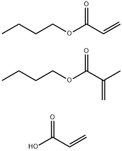 2-Propenoic acid, 2-methyl-, butyl ester, polymer with butyl 2-propenoate and 2-propenoic acid Struktur