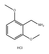 Benzenemethanamine, 2,6-dimethoxy-, hydrochloride (1:1) Struktur