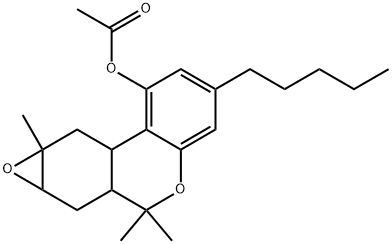 1beta,6beta-Epoxyhexahydrocannabinol acetate Struktur