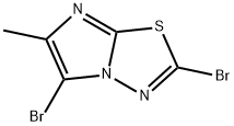 2,5-dibromo-6-methylimidazo[2,1-b][1,3,4]thiadiazole Struktur