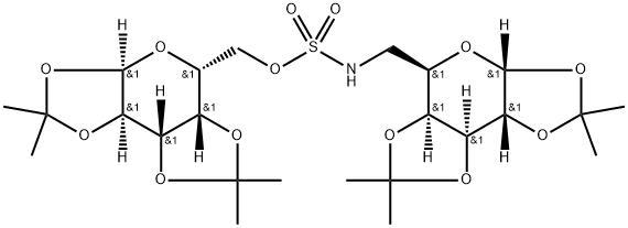 6,6'-(IMinosulfonyloxy)bis[6-deoxy-1,2:3,4-bis-O-(1-Methylethylidene)-α-D-
galactopyranose Struktur