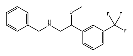 N-Benzyl-β-methoxy-3-(trifluoromethyl)phenethylamine Struktur