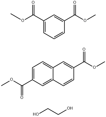 2,6-Naphthalenedicarboxylic acid, dimethyl ester, polymer with dimethyl 1,3-benzenedicarboxylate and 1,2-ethanediol Struktur