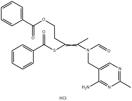 Dibenzoylthiamine·hydrochloride Struktur