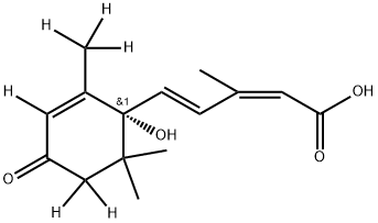 [2H6](+)-cis,trans-ABSCISIC ACID (D-ABA) Struktur