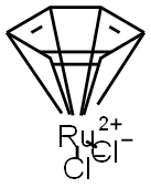 DICHLORO(BENZENE)RUTHENIUM(LL) DIMER Struktur