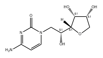 1-[4-Amino-2-oxopyrimidin-1(2H)-yl]-3,6-anhydro-1-deoxy-D-mannitol Struktur