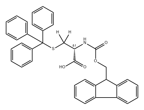 L-CYSTEINE-N-FMOC, S-TRITYL (3,3-D2) Struktur