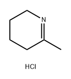 Pyridine, 2,3,4,5-tetrahydro-6-methyl-, hydrochloride (1:1) Struktur